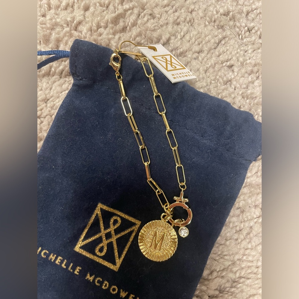 Michelle McDowell Gold and Silver Charm Bracelet